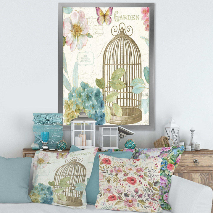 Vintage Floral Birdcage II