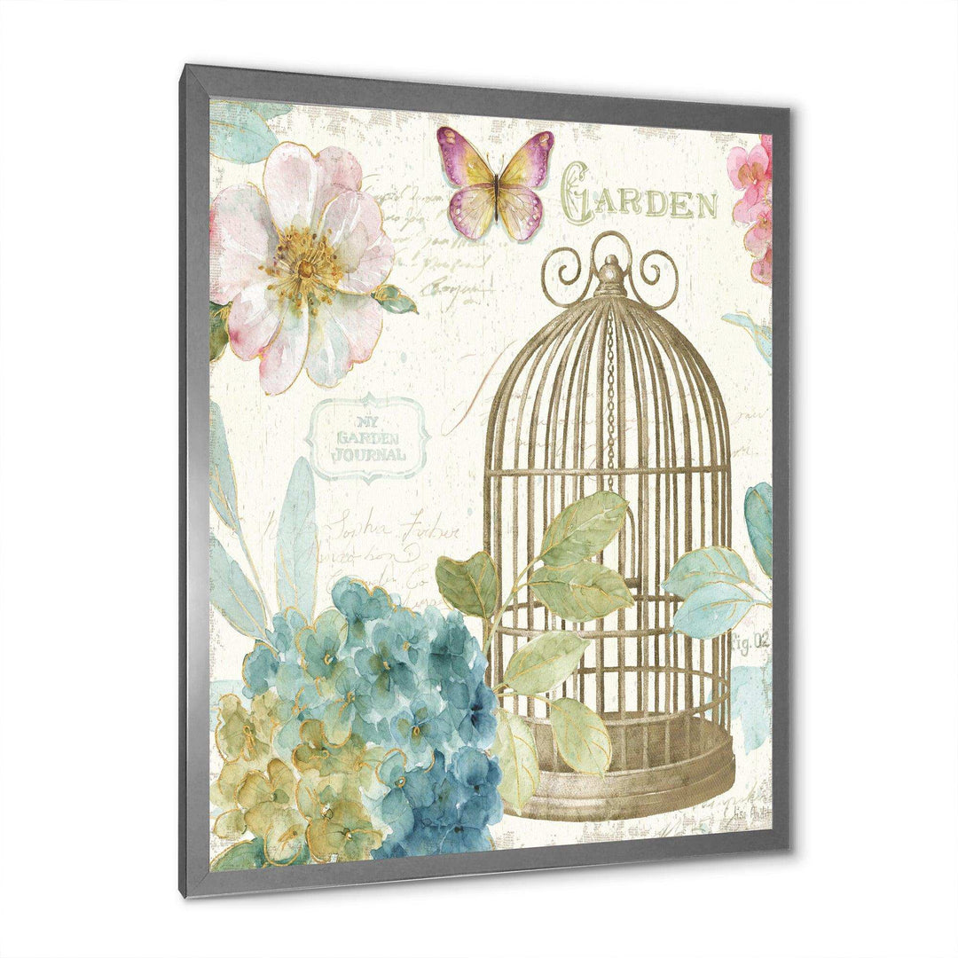 Vintage Floral Birdcage II