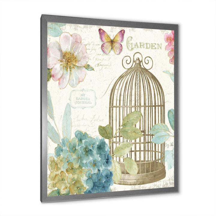 Vintage Floral Birdcage II