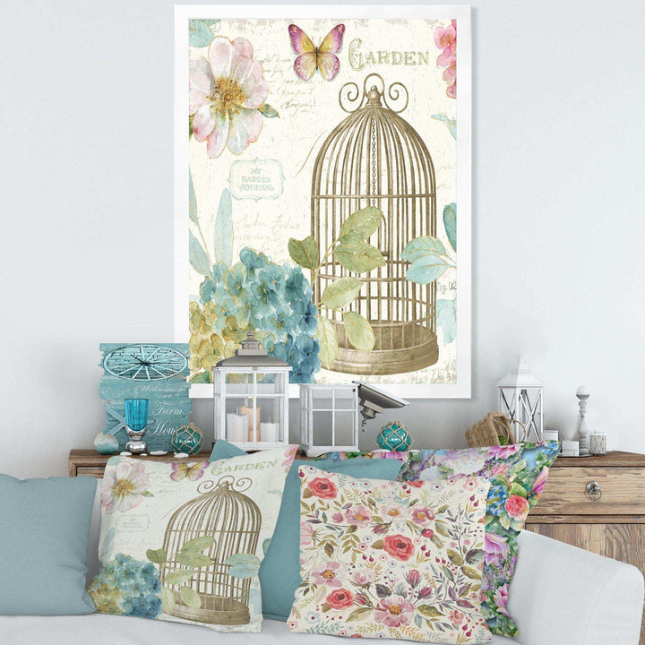 Vintage Floral Birdcage II