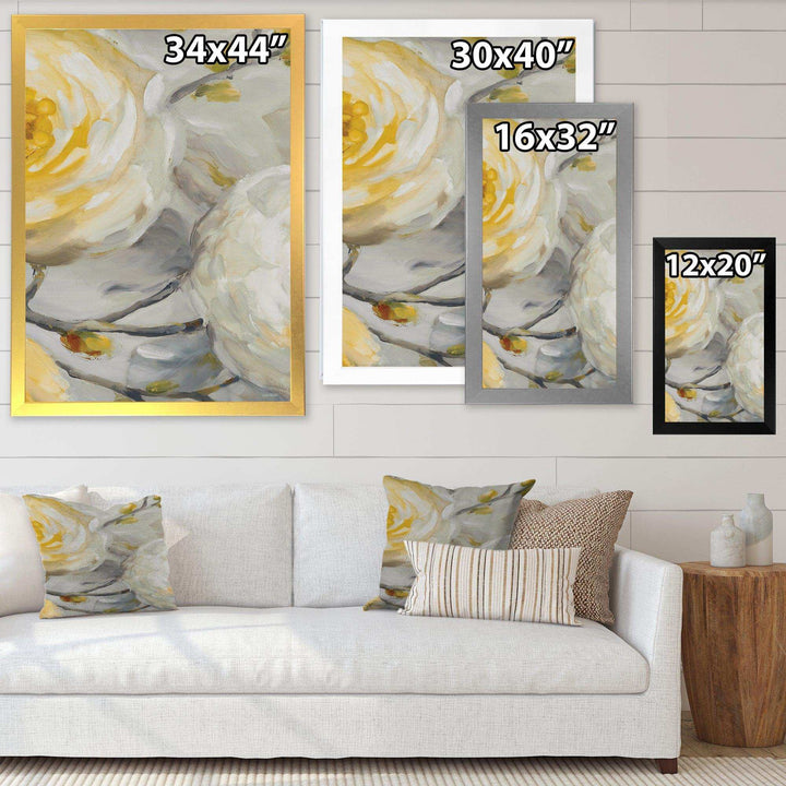 Sunshine Yellow Flower II - Floral Canvas Wall Art