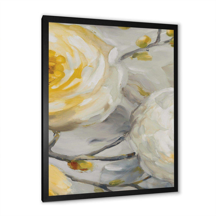 Sunshine Yellow Flower II - Floral Canvas Wall Art