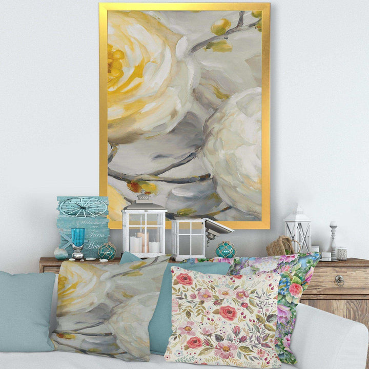 Sunshine Yellow Flower II - Floral Canvas Wall Art