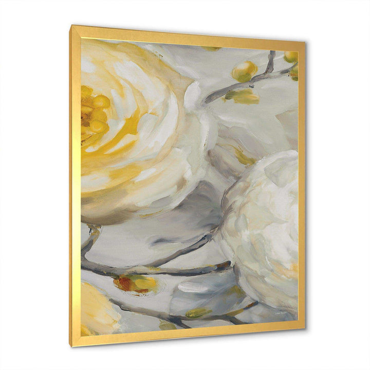 Sunshine Yellow Flower II - Floral Canvas Wall Art