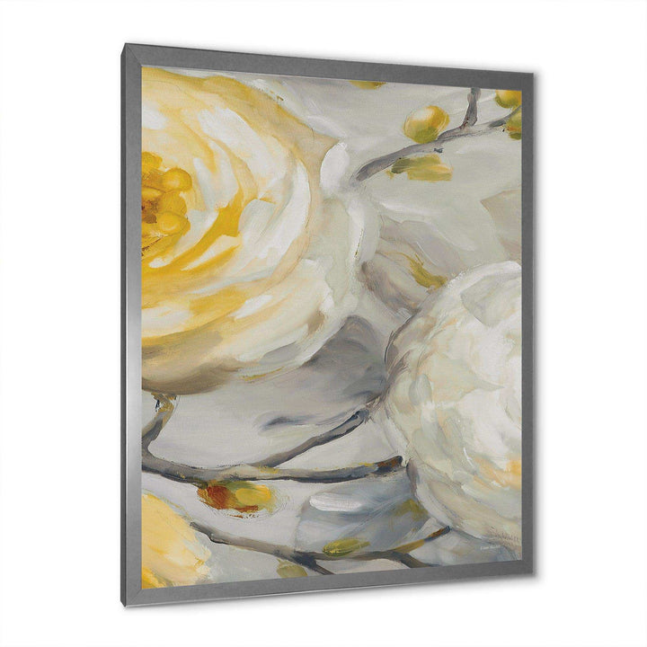 Sunshine Yellow Flower II - Floral Canvas Wall Art