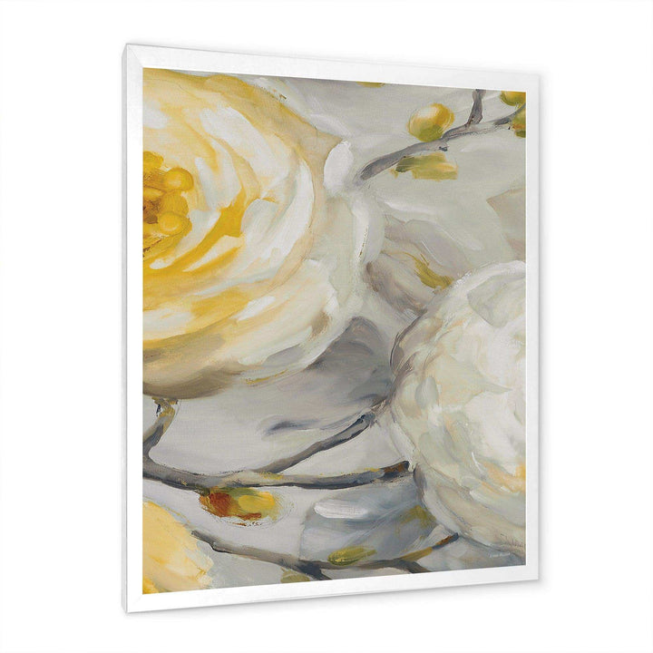 Sunshine Yellow Flower II - Floral Canvas Wall Art