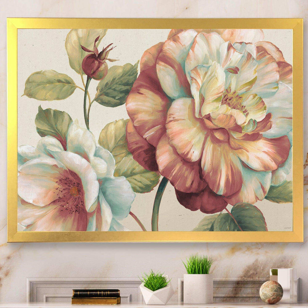 Romantic Dark Rose Blossing Flowers