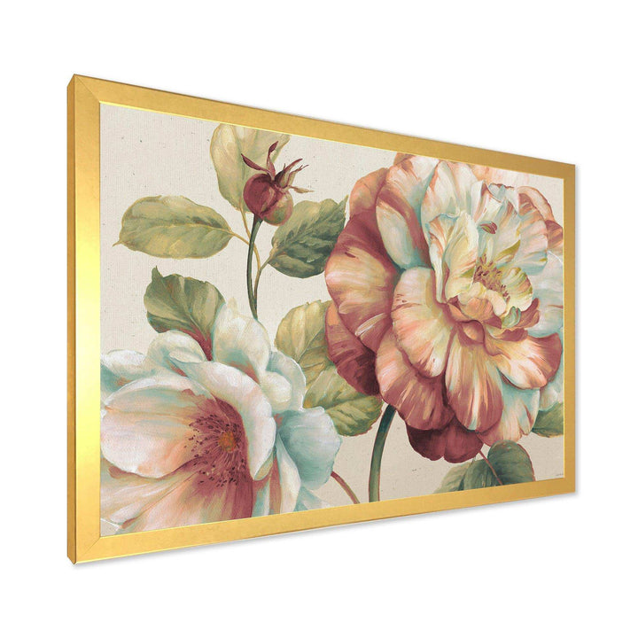 Romantic Dark Rose Blossing Flowers
