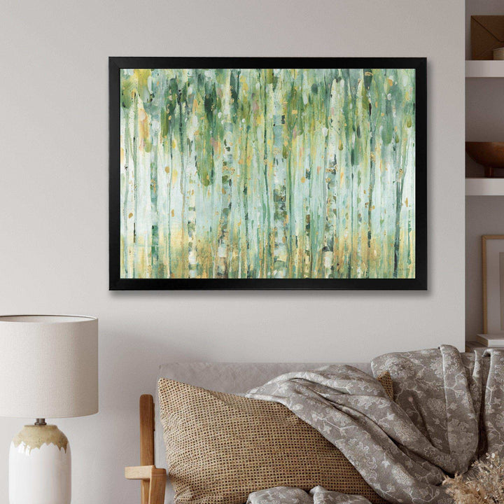 Golden Birch Forest V - Farmhouse Wall Art Prints