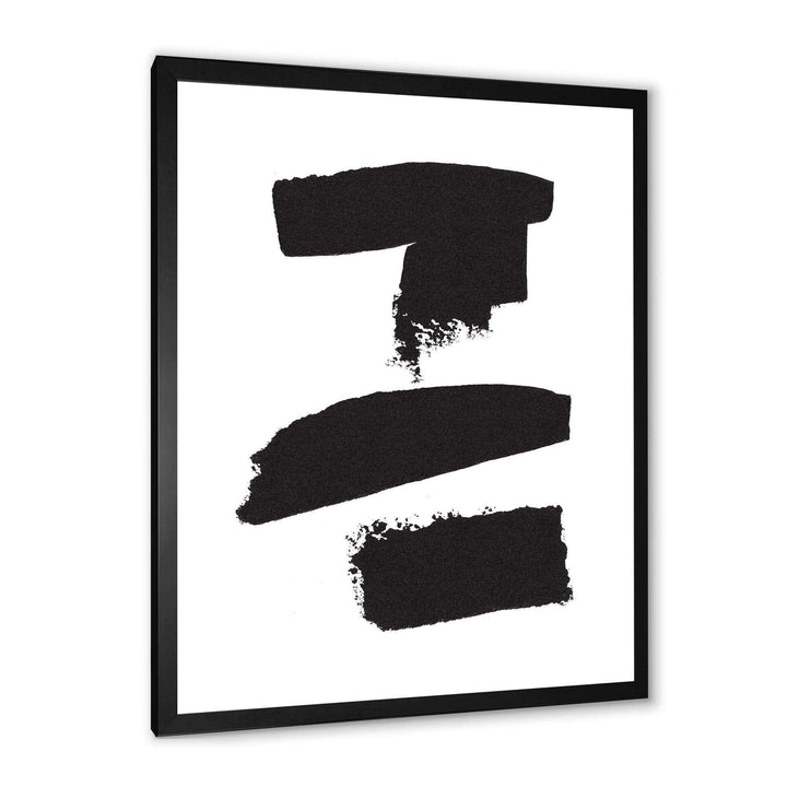 Black and White Geometric Company I - Mid-Century Modern Bedroom Wall Art