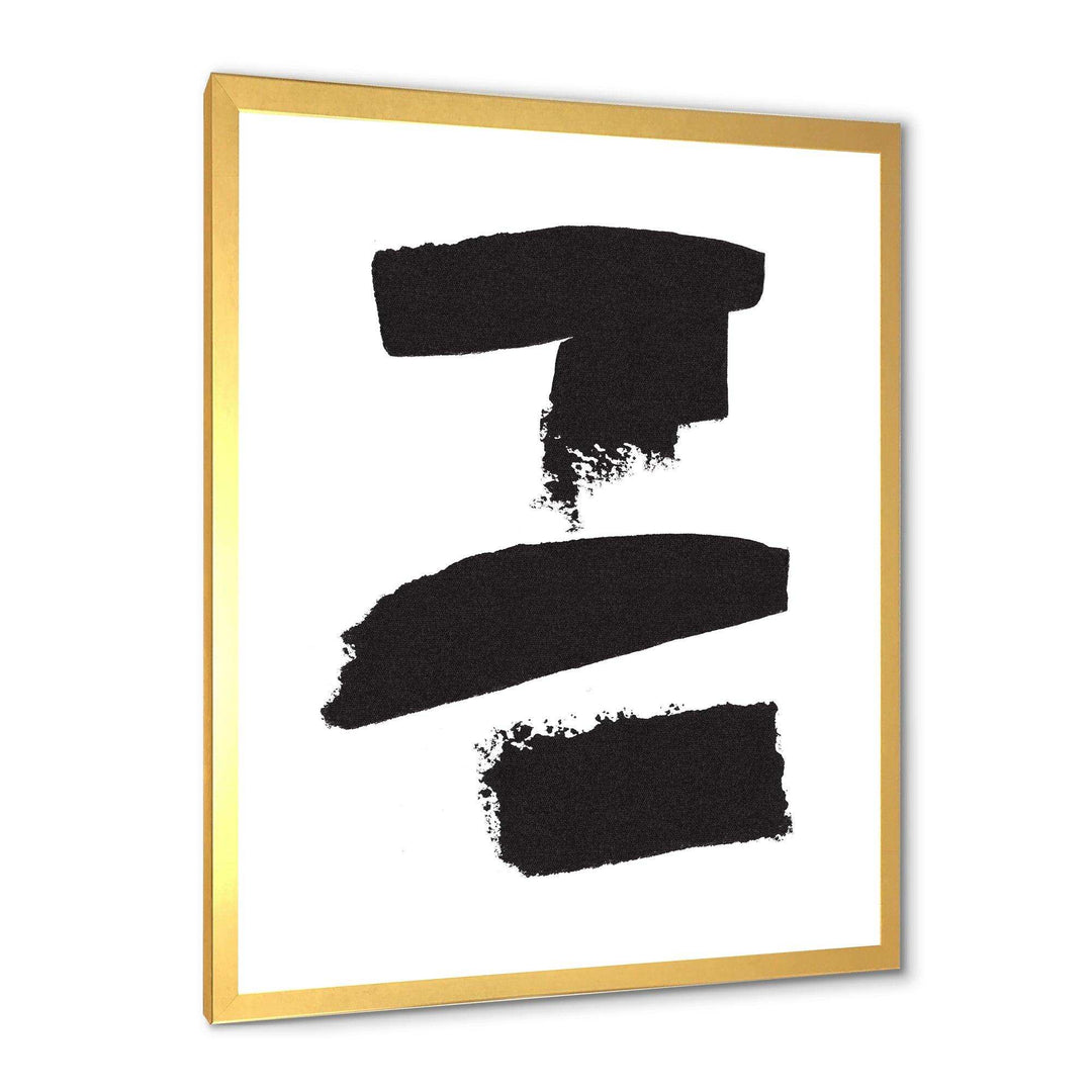 Black and White Geometric Company I - Mid-Century Modern Bedroom Wall Art