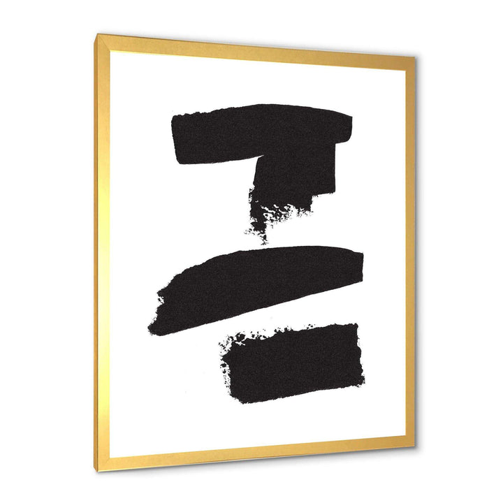 Black and White Geometric Company I - Mid-Century Modern Bedroom Wall Art