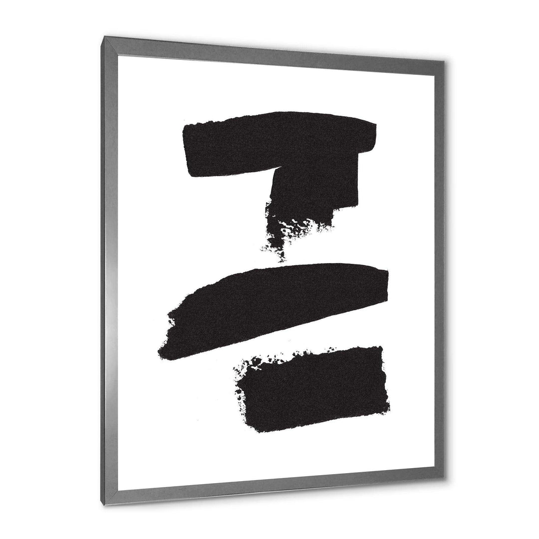 Black and White Geometric Company I - Mid-Century Modern Bedroom Wall Art