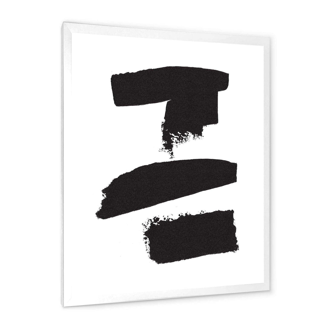Black and White Geometric Company I - Mid-Century Modern Bedroom Wall Art