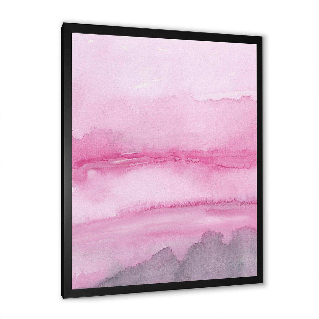 Pink Abstract Watercolor - Shabby Chic Wall Art Prints