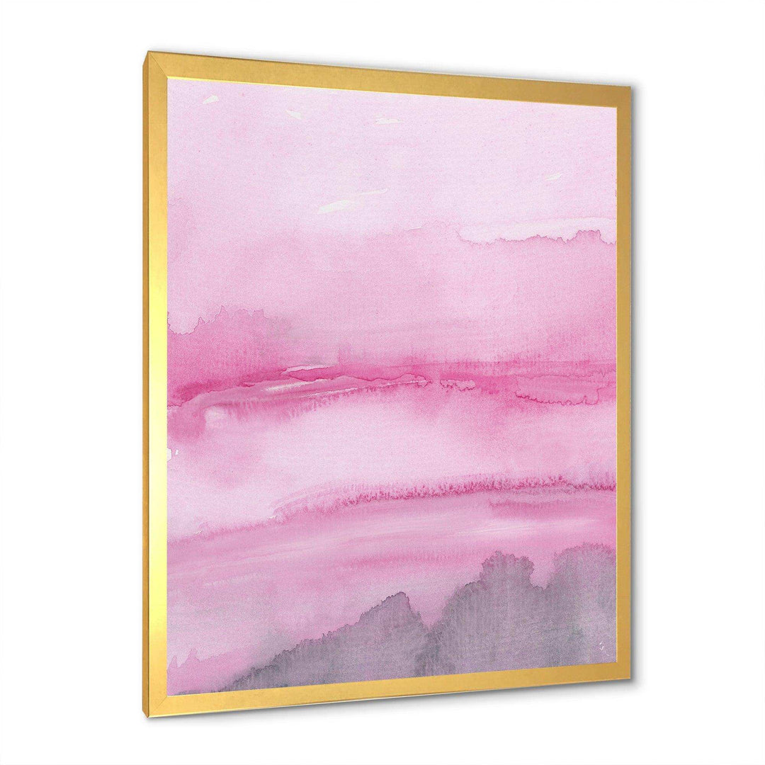 Pink Abstract Watercolor - Shabby Chic Wall Art Prints