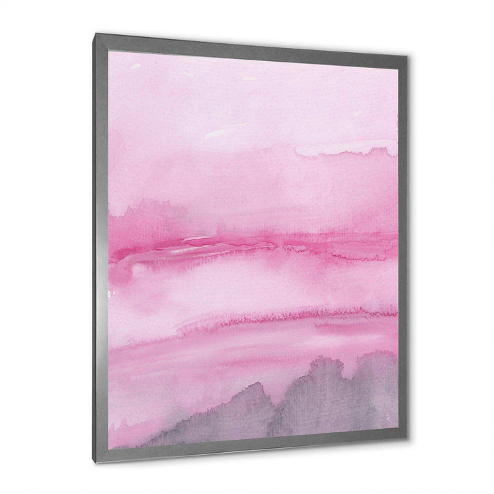 Pink Abstract Watercolor - Shabby Chic Wall Art Prints