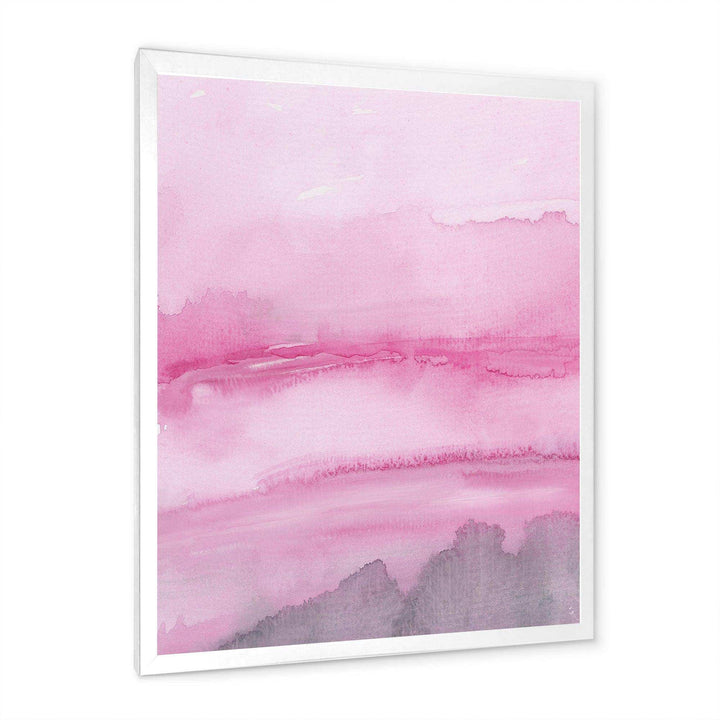 Pink Abstract Watercolor - Shabby Chic Wall Art Prints