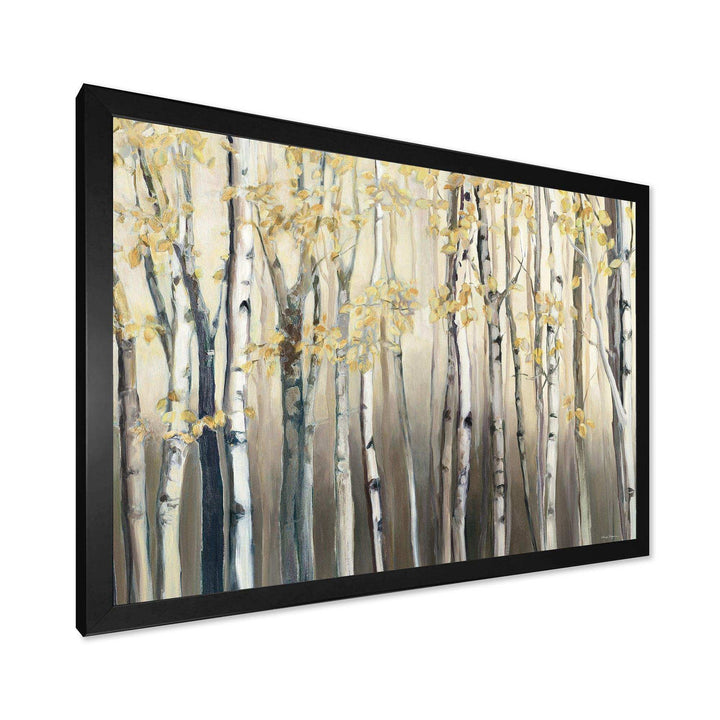 Golden Birch Forest I - Traditional Canvas Wall Art