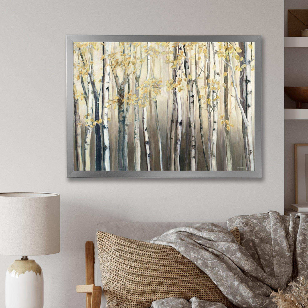 Golden Birch Forest I - Traditional Canvas Wall Art