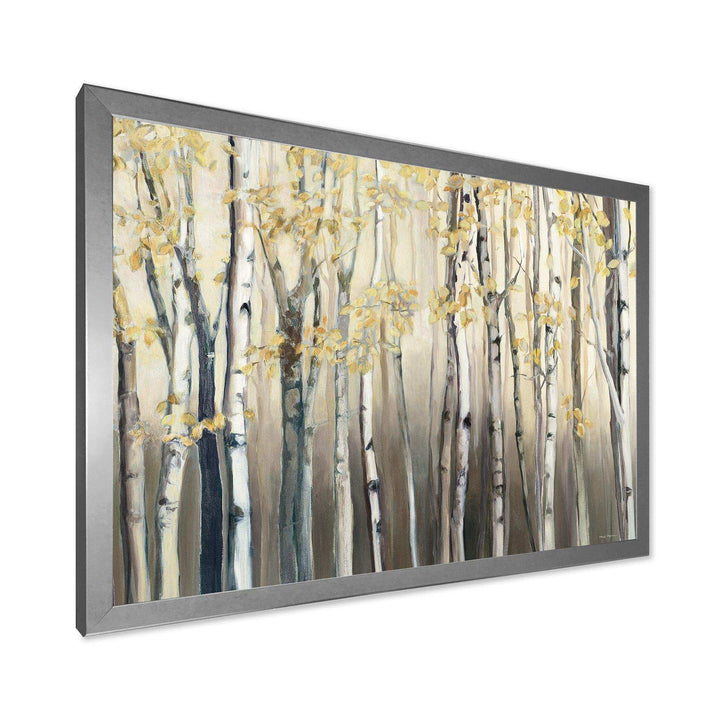 Golden Birch Forest I - Traditional Canvas Wall Art