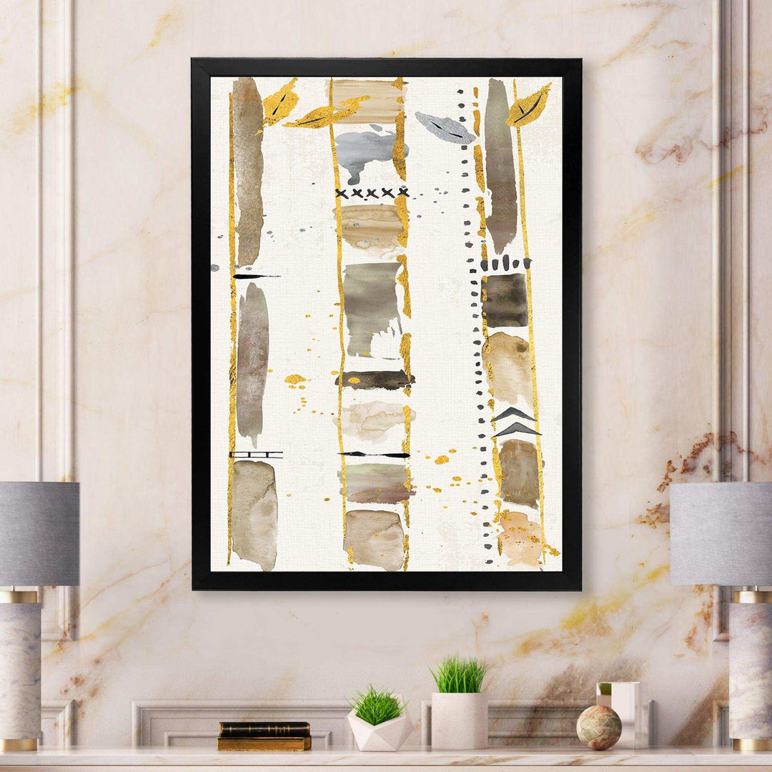 Golden Birch Forest VI - Traditional Canvas Wall Art