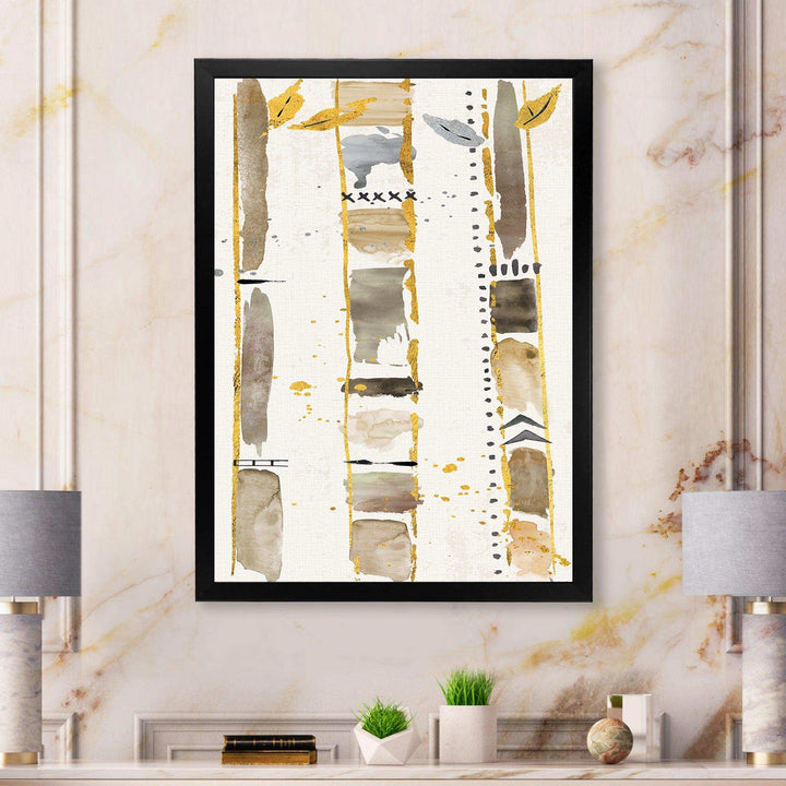 Golden Birch Forest VI - Traditional Canvas Wall Art