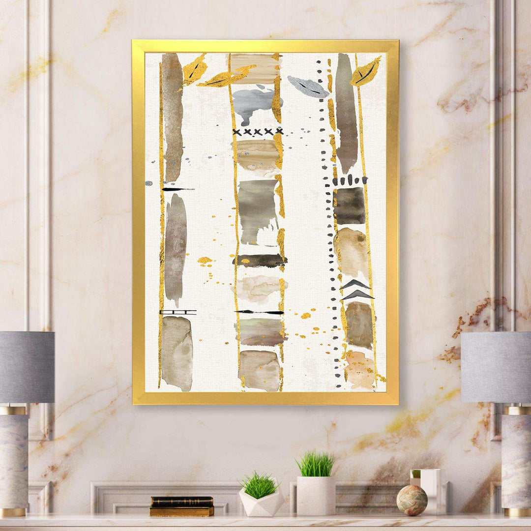 Golden Birch Forest VI - Traditional Canvas Wall Art