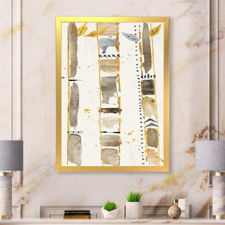 Golden Birch Forest VI - Traditional Canvas Wall Art