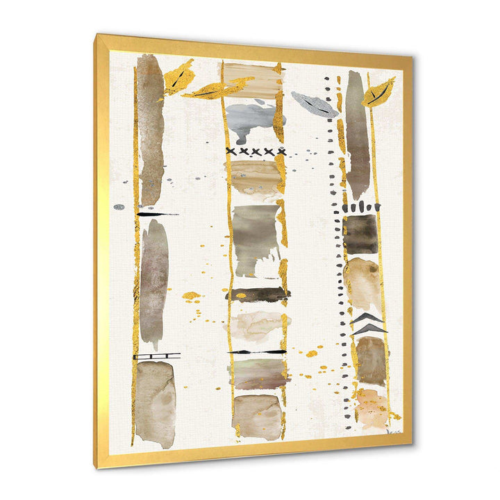 Golden Birch Forest VI - Traditional Canvas Wall Art