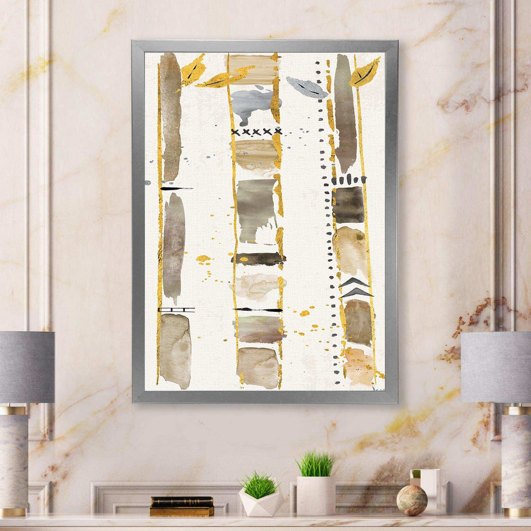 Golden Birch Forest VI - Traditional Canvas Wall Art