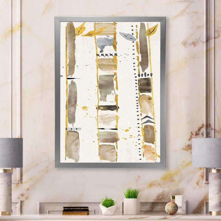 Golden Birch Forest VI - Traditional Canvas Wall Art