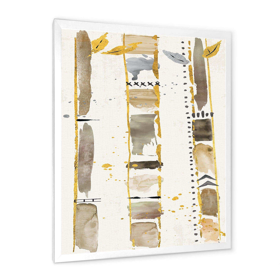 Golden Birch Forest VI - Traditional Canvas Wall Art