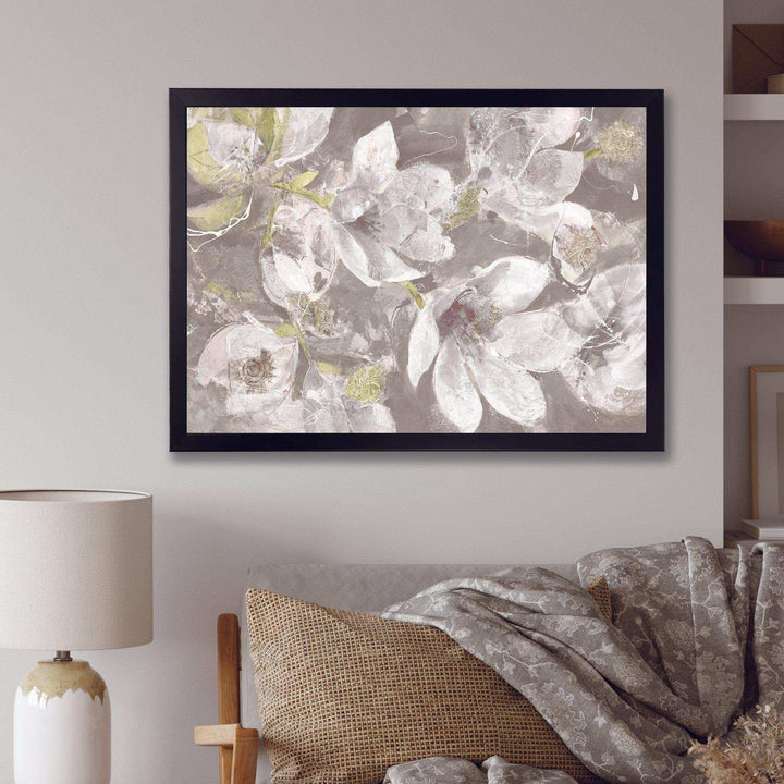 Beige And Brown Blossiming Flowers - Traditional Wall Art Prints