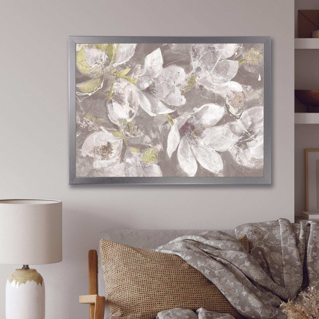 Beige And Brown Blossiming Flowers - Traditional Wall Art Prints