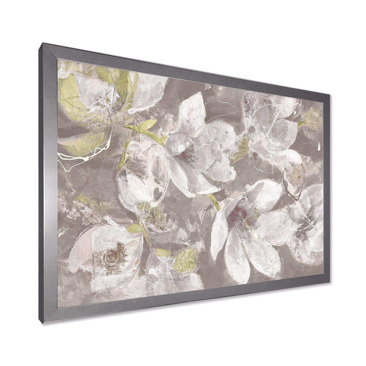 Beige And Brown Blossiming Flowers - Traditional Wall Art Prints