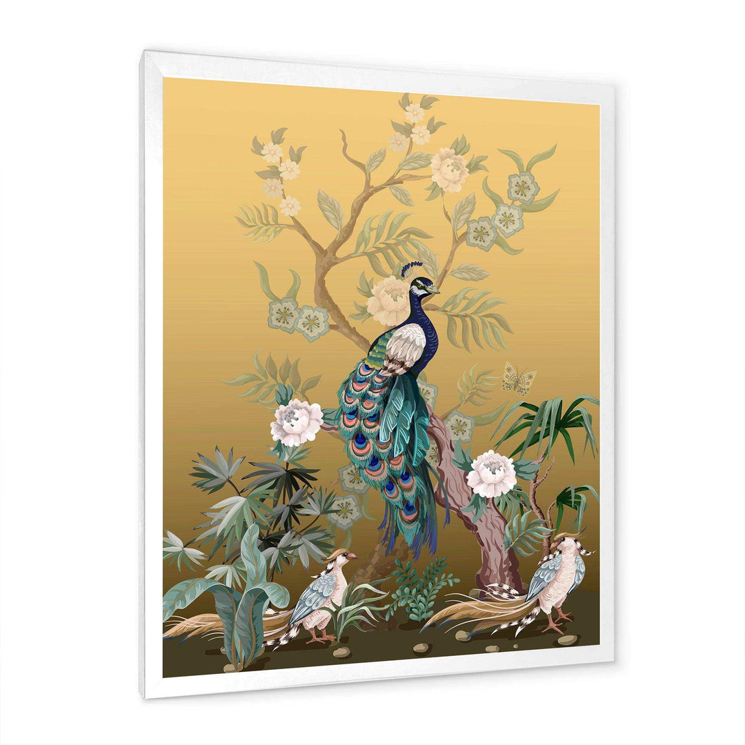 Chinoiserie With Birds and Peonies VI