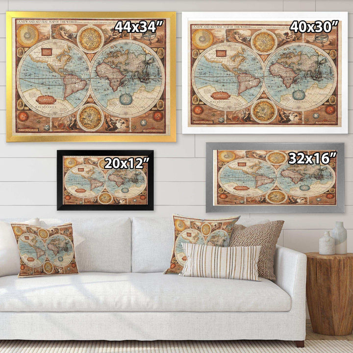 Ancient Map of The World VIII