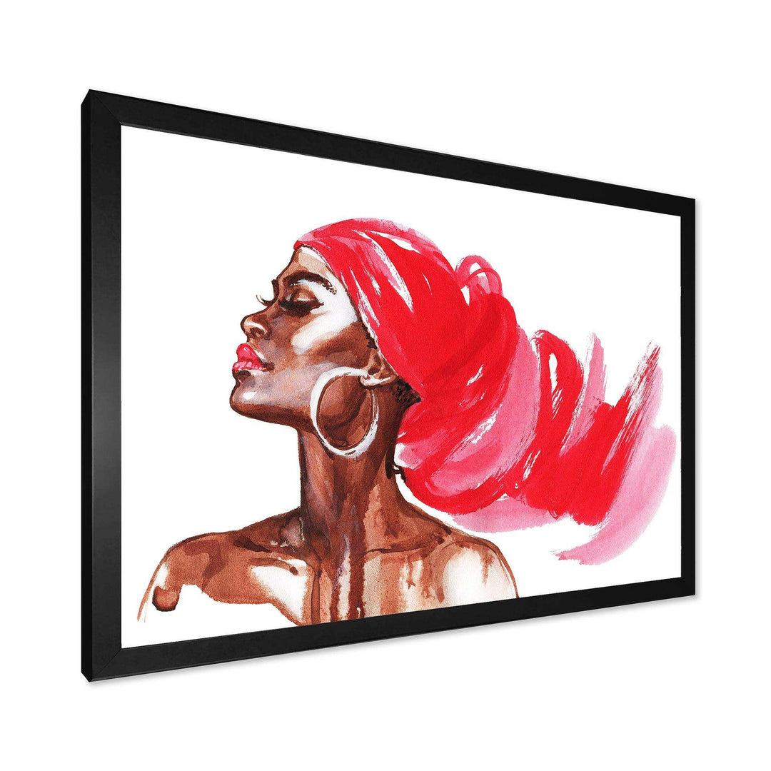 Portrait of African American Woman IX - Modern Canvas Wall Art