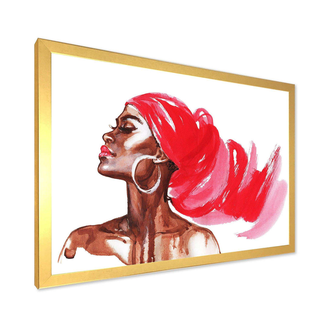 Portrait of African American Woman IX - Modern Canvas Wall Art