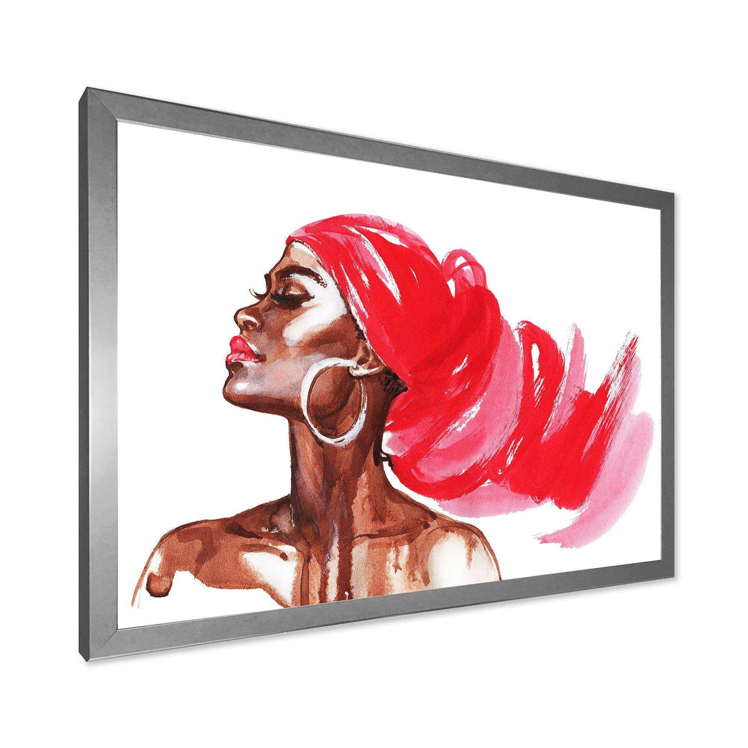 Portrait of African American Woman IX - Modern Canvas Wall Art