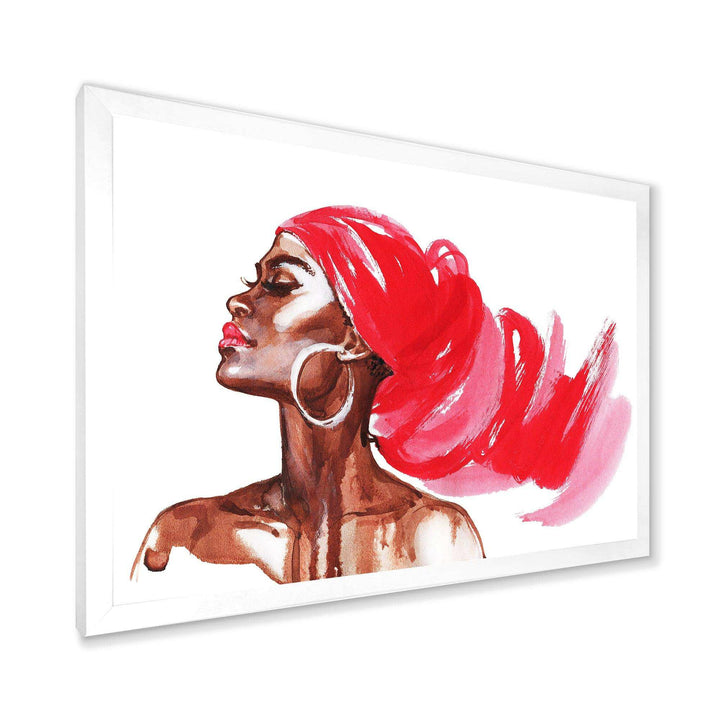 Portrait of African American Woman IX - Modern Canvas Wall Art