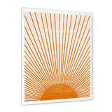 Orange Sun Print III