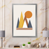 Mountain Abstract and Sun