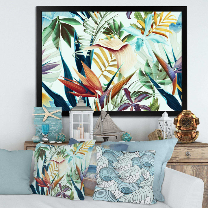 Tropical VIntage Flowers I