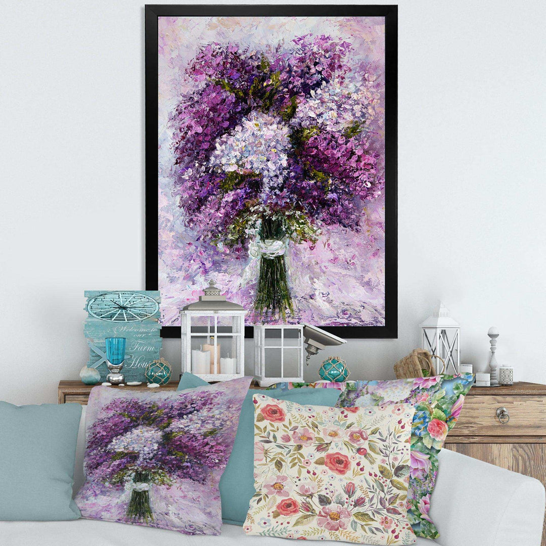 Purple Hyacinth Bouquet - Traditional Wall Art Prints
