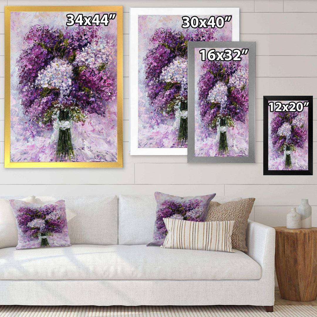 Purple Hyacinth Bouquet - Traditional Wall Art Prints