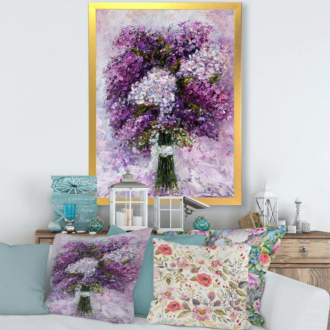 Purple Hyacinth Bouquet - Traditional Wall Art Prints