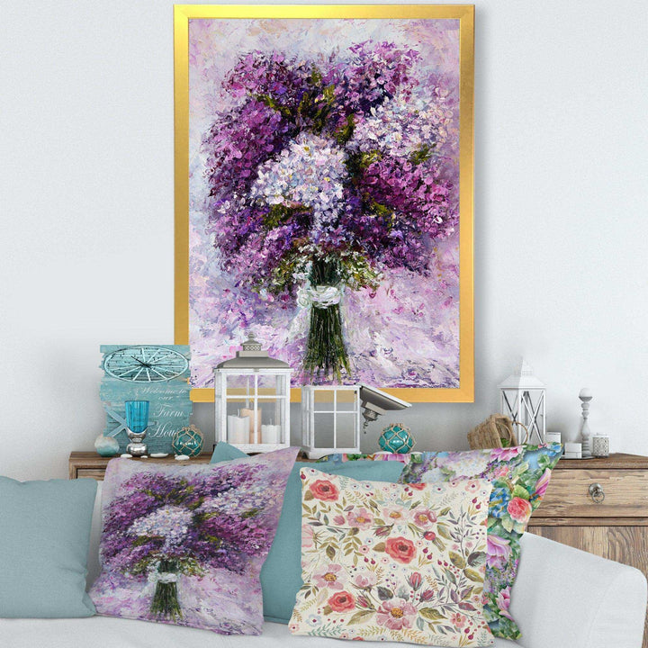 Purple Hyacinth Bouquet - Traditional Wall Art Prints