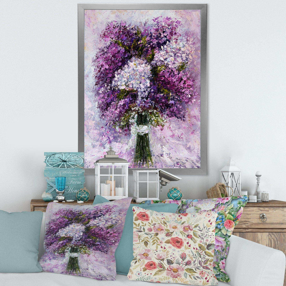 Purple Hyacinth Bouquet - Traditional Wall Art Prints